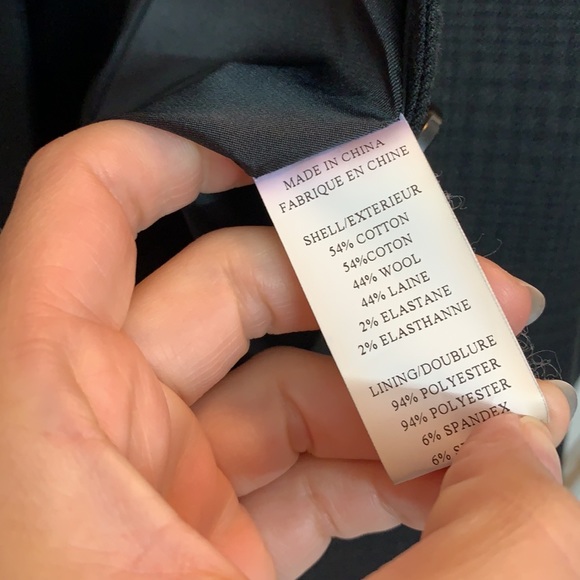 NEW Theory Black Blazer 6 Textured Cotton Wool - Picture 12 of 15